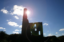 penwith cornish tin mine stack